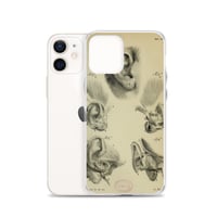 Image 15 of Vintage Book Page Anatomical Illustration Human Ear Clear Case for iPhone®