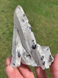 Image 4 of Mongolian Quartz with Calcite and Hematite Flowers #1617