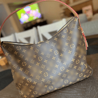 Image 1 of Slouchy Monogram Shoulder Bag