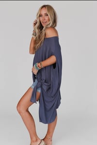 Image 2 of The Wren Tunic- Silver Denim
