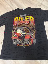 Xlarge Betty gray top lace destroyed 