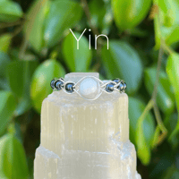 Image 2 of Yin & Yang Braided Ring Set