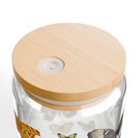 Image 5 of Butterfly Sipper Glass (16oz)  with Bamboo Lid & Straw MOTHER'S DAY LIMITED EDITION 
