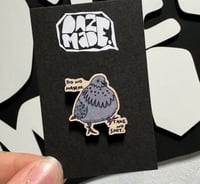 Image 2 of Maple Wood Do No Harm Pin Badge