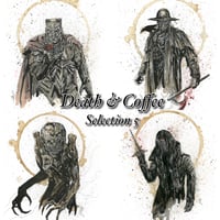 Image 1 of Ink And Coffee "Death & Coffee" Art Series - Print Selection 5