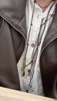 Boho leather Necklace 