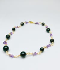Image 4 of Obsidian Amethyst  Choker •  Shielding and Protective