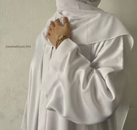 Image 1 of Pure white Khadija Abaya 