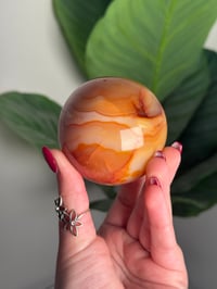 Image 5 of BANDED CARNELIAN SPHERE -MADAGASCAR- A