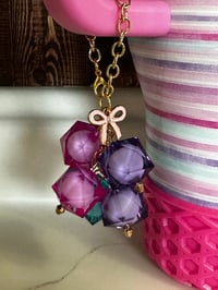 Image 3 of Teal, Pink, and Purple Tumbler Handle Charm