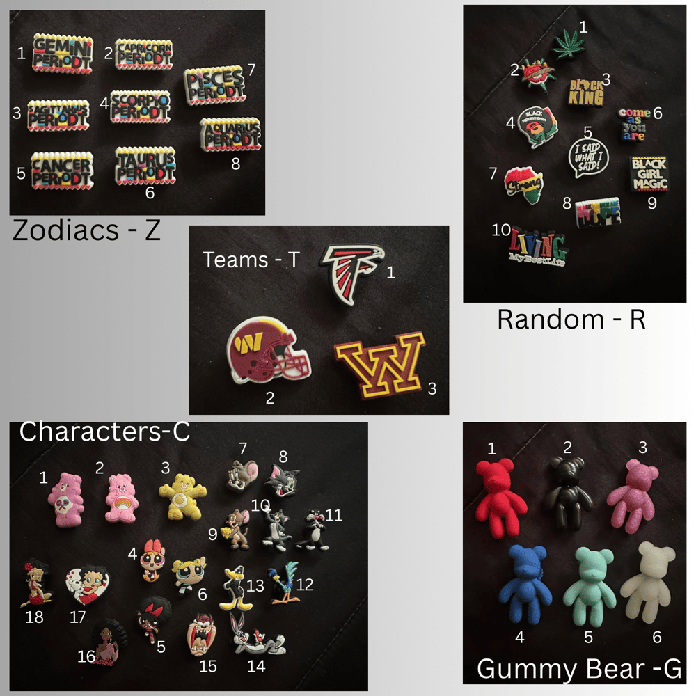Image of Croc Charms