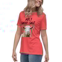Image 2 of Women's Relaxed T-Shirt, Holy Sheep Shirt | Funny Sheep Humor Graphic Tee