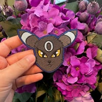 Image 2 of V.2. Shiny Umbreon 100% embroidery patch, 4 inch