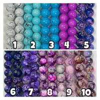 Image 1 of 10mm Multicolor Glass Bead Strands 5