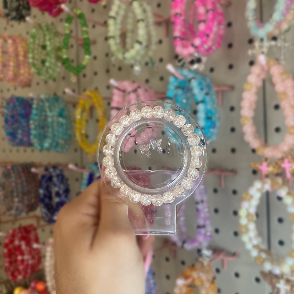 Image of White Beaded