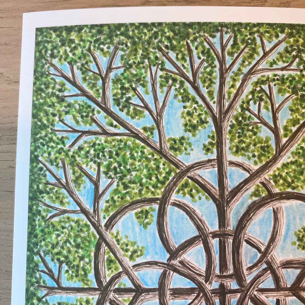 Image of Circles Knot Giclee Print (color)