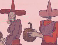 Image 2 of Witchy Pumpkins - Print