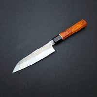 Image 2 of Petty knife with orange karelian birch handle 