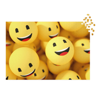 Image 2 of Jigsaw puzzle with tin (smile face madness)