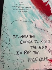 Image 2 of No Sleep (20x16 Acrylic & Watercolor) Canvas SIGNED 1 of 1  