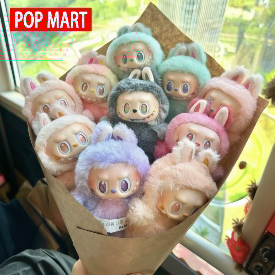 Image of Labubu doll - Perfect gift - Macaron color, 100% genuine. It's the perfect gift for children, family