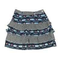 Image 1 of Angel Blue denim tiered skirt