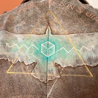 Image 8 of painted Vintage Leather Jacket