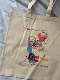Image 1 of normal people - tote bag 