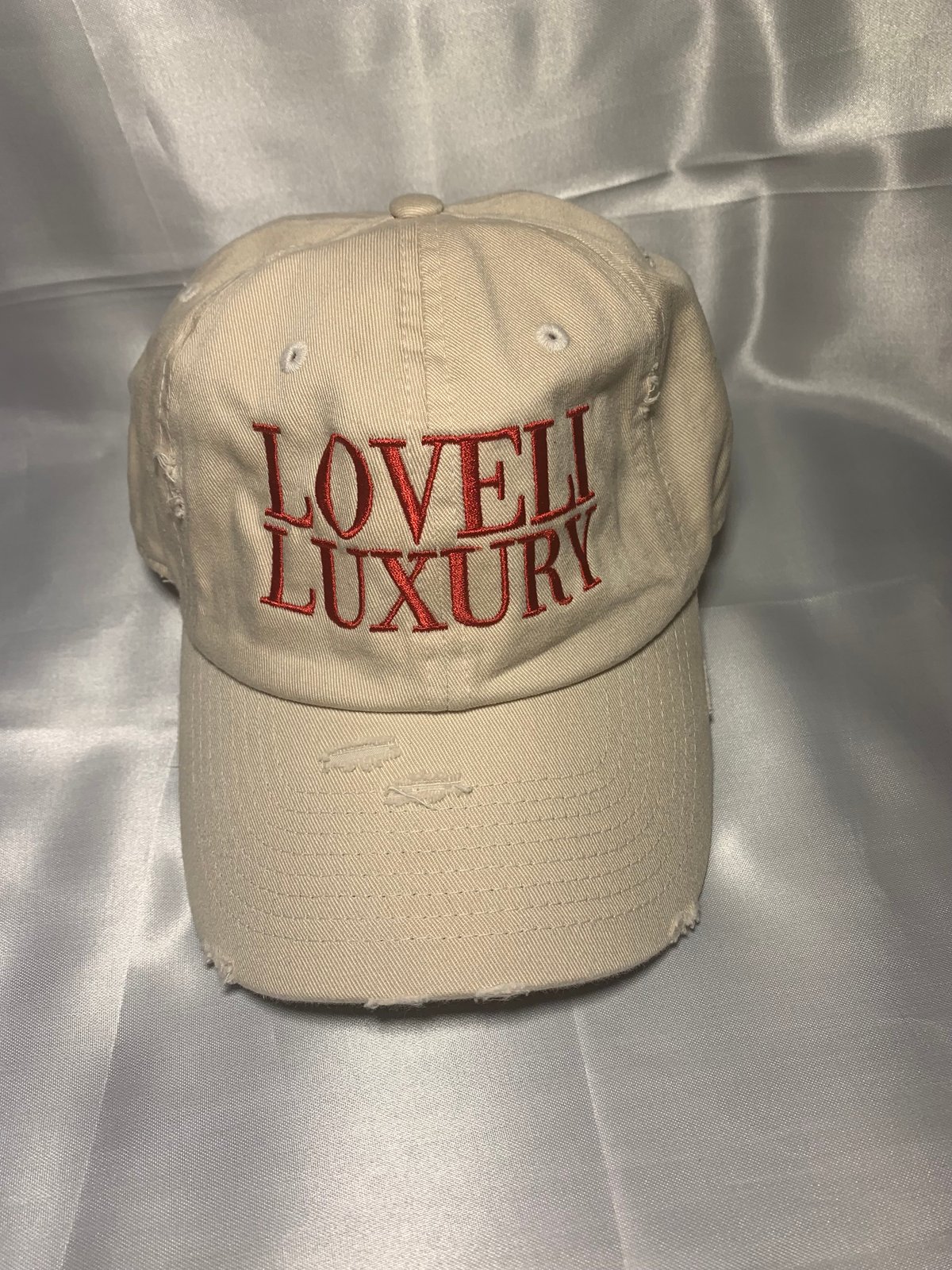 cream dad hat