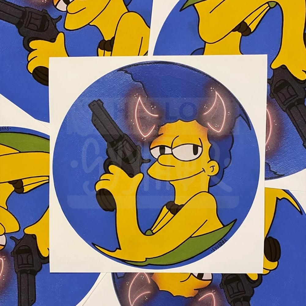 MIS-TINT "Marge On The Run" 12 " x  12" Prints