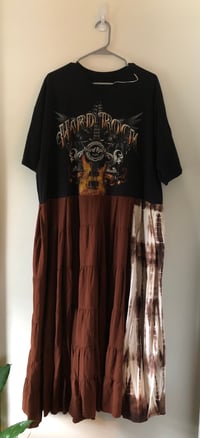 Image 2 of Upcycled “Hard Rock Cafe: Atlanta” t-shirt maxi dress 