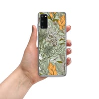 Image 14 of Art Nouveau Inspired Soft Multicolor Boho Floral Sketch Clear Case for Samsung®