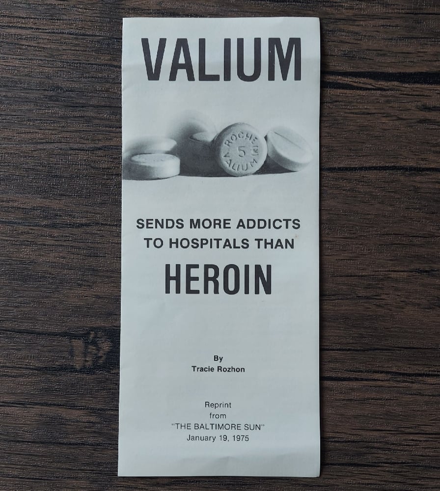 Valium Sends More Addicts to Hospitals Than Heroin, by Tracie Rozhon