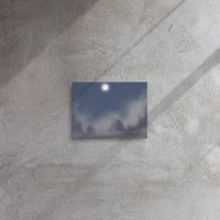 Mystic Mountains under Moonlit Sky Thin canvas