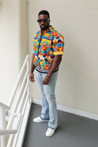 Image 3 of The Zongo Short Jacket - kente