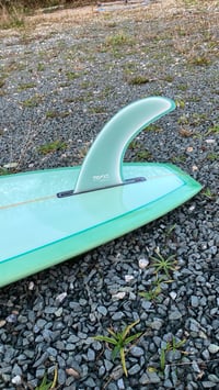 Image 7 of Copy of 9-6 Allegro Longboard  Malibu Custom Surfboard Light Green Tint