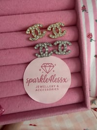 Image 2 of C studs gold and sliver set 