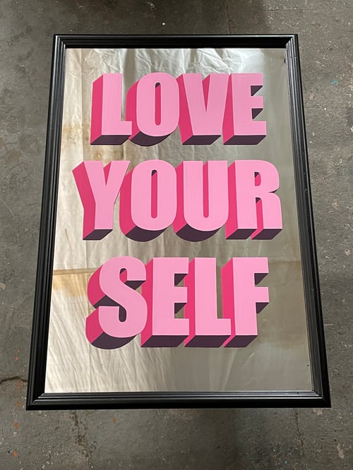 Image of Vintage Mirror Love Your Self