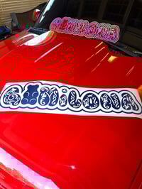 GOMILONA engrave windshield (CHROM BLUE)