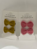 Crochet Hairclips