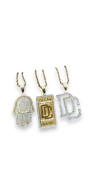 Hiphop kettingen ‘DC’ | Stainless steel Goud