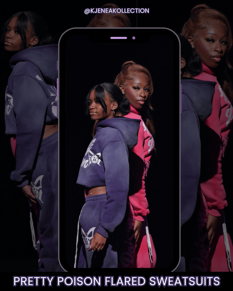 Image of Pretty Poison Flared Sweatsuits