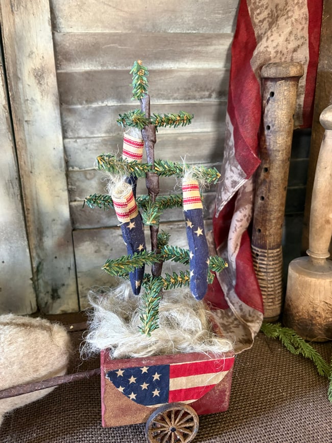 #1 Liberty Rabbit pulling cart