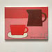 Image of Red Cup and Brown Jug