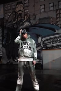 Image 3 of Prvn Radiant “Flame” Sweatsuit (Green Washed)