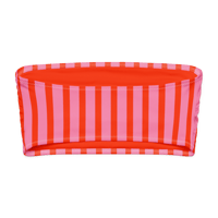 Image 2 of Pink Striped Bandeau Top
