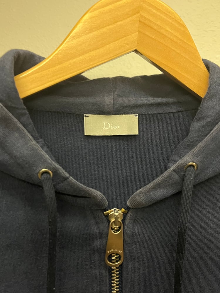 Image of Dior Homme Bee Embroidery Zip Up