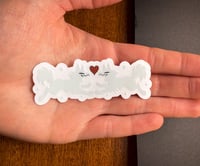 Image 3 of Lovey Winter Wolves (Transparent) Sticker (small!)