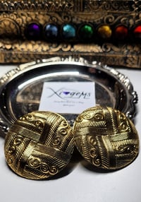 Image 1 of Vintage Mayan God Earrings