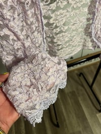 Image 2 of purple lace crop top